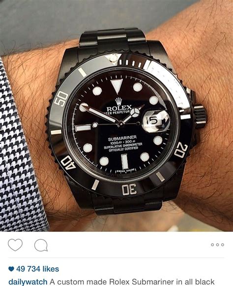 black rolex|rolex all black submariner.